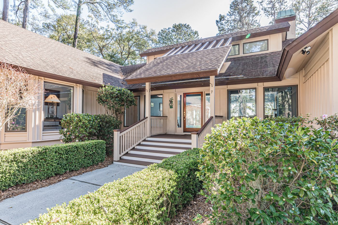 Beaufort home porch before renovation by Allen Patterson Builders