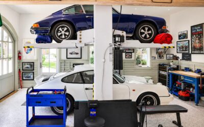 A Custom Garage Built for a Vintage Porsche Collection