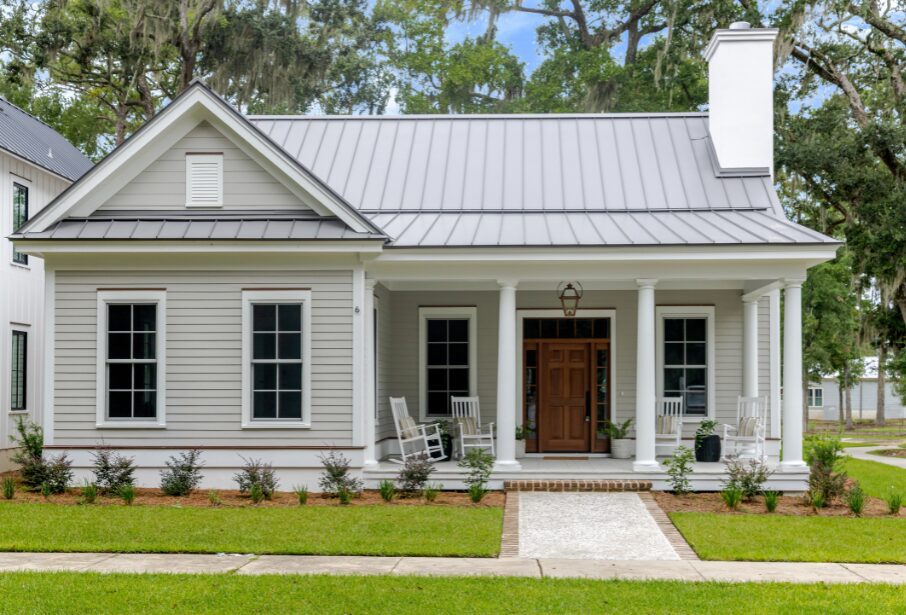 Front exterior of 6 Meridian Road, a custom Lowcountry home by Allen Patterson Builders in Beaufort, SC